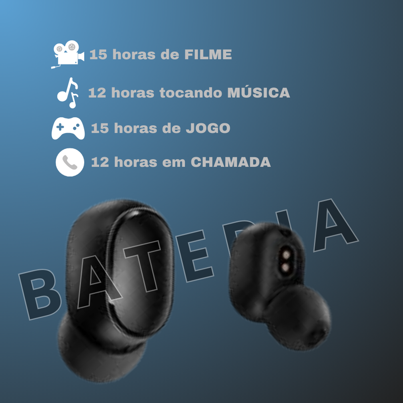 Fone Sem Fio Bluetooth Airdots 5.0 TWS