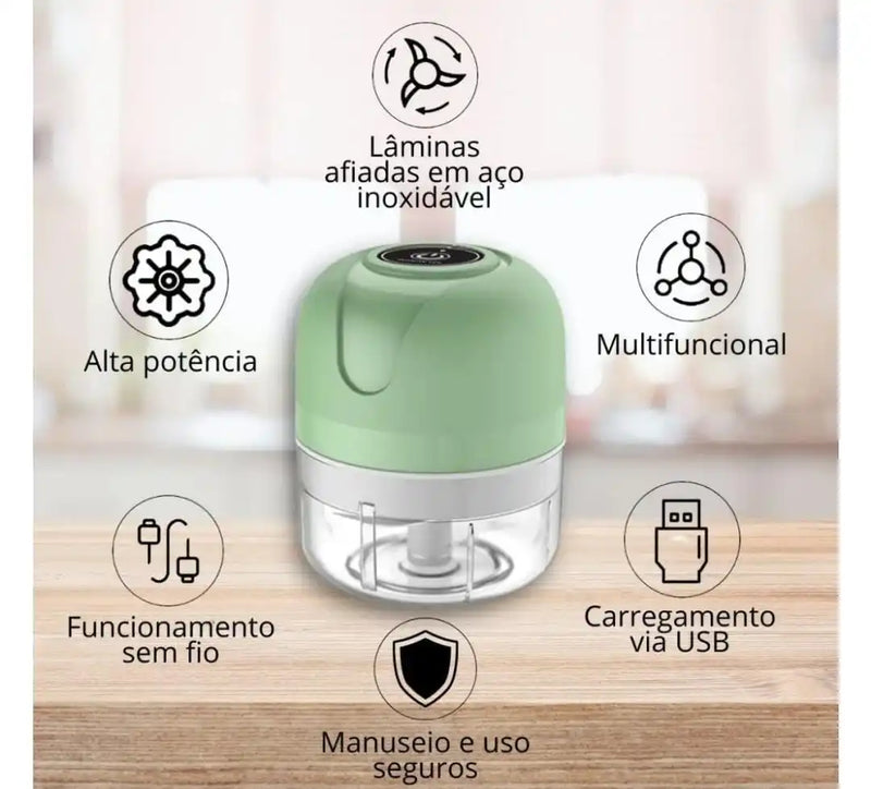 Mini Processador/Triturador Elétrico 250ml